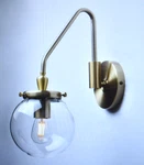 Pathson Industrial Swing Arm Wall Sconce Lighting Globe Vanity Bronze Finish. Fixed Price $29.24.