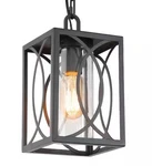 UOLFIN9.6 Black Outdoor Pendant Hanging Lantern W/ Glass Shade. Fixed Price $39.99.