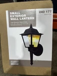 13.5 In. 1-LIGHT Black Outdoor Wall Fixture Sconce With Clear Glass. Fixed Price $24.99.