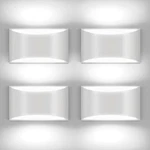 4 Pack White Led Wall Sconce Hardwired Indoor Lights Up And Down Mo.... Fixed Price $120.69.