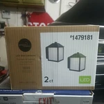 Led Wall Lanterns 2 Pk Project Source 5.63X4.84X6.89 Black. Fixed Price $29.90.