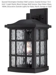 New Quoizel SNN8409K 1-LIGHT Stonington Outdoor Lantern Mystic Black Sconces. Fixed Price $110.00.