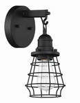 Used Craftmade Lighting 50601-FB Thatcher Cage Wall Sconce. Fixed Price $54.02.