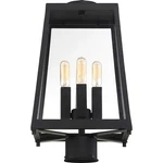 Nuvo Lighting Halifax 4 Post Lantern, Matte Black/clear Glass 60-6585. Fixed Price $261.99.