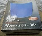 Illuminada Catalina Lighting Flush Mount Ceiling Fixture With Blue Glass - New. Fixed Price $19.77.