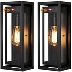 Outdoor Wall Sconce 15 Motion Sensor Waterproof Set 2 Black Slypadan Large. Fixed Price $124.99.