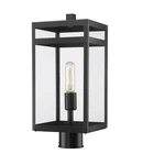 Nuri 1-LIGHT Outdoor Post Mount Fixture In Black. Fixed Price $170.00.