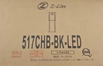 Z-lite Luca 10" Wide Mini Pendant (517CHB-BK-LED). Fixed Price $80.00.