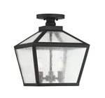 Woodstock 3 Light Outdoor Ceiling Black By Savoy House 5-105-BK. Fixed Price $352.00.