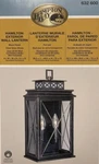 Hampton Bay "hamilton" Exterior Wall Light Lantern - Black / Clear Glass New. Fixed Price $49.99.