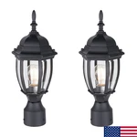 Lit-path Outdoor Post Lighting Fixture Pole Lantern 16 Waterproof Aluminum. Fixed Price $87.85.