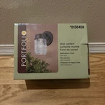 Project Source Wall Lantern Black Finish #0156459 4.55" X 5.15" 7.5". Fixed Price $12.99.