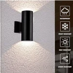 Cedar Hill 11 In. Cylinder Black Led Outdoor Wall Sconce Light Fixture. Fixed Price $34.00.