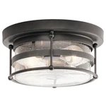 Kichler Mill Lane 2 Light Outdoor Ceiling, Anvil Iron - 49965AVI. Fixed Price $309.99.