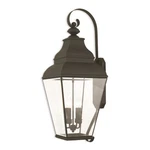 Livex Exeter Light Outdoor Wall Lantern, Black/clear Beveled Glass 2596-04. Fixed Price $1599.96.