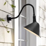 Neihart Rustic Outdoor Wall Light Fixture Black 18" Gooseneck For Exterior Barn. Fixed Price $119.99.