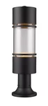 Luminata 1-LIGHT Outdoor Pier Mounted Fixture Black. Fixed Price $394.00.