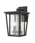 Z-lite 571M Black Seoul 2-LIGHT 15"H Outdoor Wall Sconce. Fixed Price $466.00.