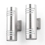 2 Packs Cylinder Outdoor Wall Lights,up/down Sconce,stainless Steel Led .... Fixed Price $124.92.