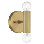Cordelia Lighting Windrush 2-LIGHT Brushed Gold Wall Sconce 3695-338. Fixed Price $13.59.