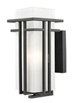 Abbey 1-LIGHT Outdoor Wall Sconce In Black. Fixed Price $292.00.