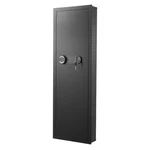 Uimoso 4-TIER Wall Gun Cabinet With Lock, Led Light & Adjustable Shelves. Fixed Price $125.89.