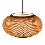 Hanging Wicker Basket Ceiling Light Natural Bamboo Pendant Lampshade. Fixed Price $52.72.