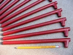 Monk Industries 12 Pack Of 5/8" X 18" Long Military Stakes Nsn: 8340-00-985-7461. Fixed Price $77.29.