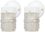 Westinghouse 66878 White Single Lamp Jelly Jar Wall Light Fixtures - 2 Pack. Fixed Price $39.90.