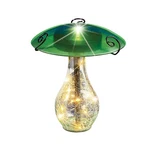 Collections Etc Led Lighted Glass Mushroom Solar Powered Garden Stake, Purple. Fixed Price $22.99.