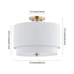 Safavieh Laconia Lt 16" Flush Mount, Reduced Price 2172763226 FLU4055A. Fixed Price $73.00.