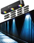Solar Outdoor Fence Lights Powered 12 Pack, Upgraded 50LM Rgb S.... Fixed Price $106.38.