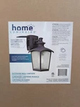 Home Luminaire 80694 Spence 1-LIGHT Outdoor Wall Lantern Grey Finish Granite Gls. Fixed Price $49.99.