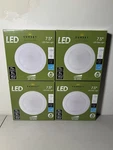 Lot Of 4 Luminance Sunset Lighting F8626-30 7.5" Led Disk Dimmable. Fixed Price $70.00.