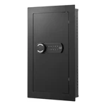 Uimoso 3-TIER Wall Safe With Led Light, Password & Key Access,adjustable Shelves. Fixed Price $85.99.