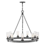 Hinkley Lighting Sawyer Single Tier, Aged Zinc - 29208DZ. Fixed Price $1199.00.