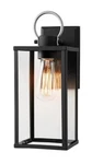 Hampton Bay Rimgate 14.5 In. Modern 1-LIGHT Black Hardwired Outdoor Wall Lantern. Fixed Price $47.45.