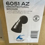 Kichler Capanna 1-LIGHT Arch. Bronze Outdoor Wall Mount Adjustable Swivel. Fixed Price $33.50.
