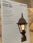 Hampton Bay Outdoor Exterior Post Lantern Lamp Fixture 240 334 New. Fixed Price $20.00.