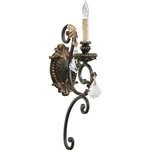 Quorum Rio Salado Light Wall Mount, Toasted Sienna With Mystic Silver 5357-1. Fixed Price $94.40.