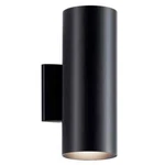 Kichler Independence 12 In. 2-LIGHT Black Outdoor Hardwired Wall Cylinder Sconce. Fixed Price $40.99.
