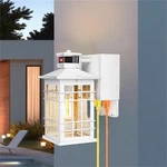 Lark Manor Outdoor Wall Light With Gfci Outlet , Motion Sensor - White. Fixed Price $204.69.