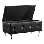 Pacific Glam 38 Inches Storage Ottoman Bench For Bedroom Living Entryway. Fixed Price $177.39.