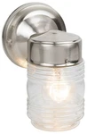 Design House 507806 Jelly Jar 8" Tall Outdoor Wall Sconce - Nickel. Fixed Price $24.49.