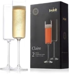 Champagne Flutes Claire Collection Crystal Glasses Set Of 2 5.7 Ounce. Fixed Price $16.28.