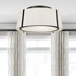 Crystorama Fulton 18" Wide Matte Black Drum Ceiling Light. Fixed Price $450.00.