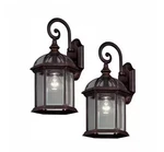 Hampton Bay Wickford 15.4 In. 1-LIGHT Weathered Bronze Outdoor Lantern (2-PACK). Fixed Price $49.99.