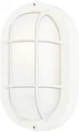 6783500 Traditional One-light Outdoor Wall Fixture, White Finish, Glass Le. Fixed Price $25.99.