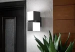 Keating 2-LIGHT Dark Grey Led Outdoor Wall Mount Lantern Sconce With Opal Pc. Fixed Price $30.00.