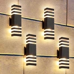 Pack 14W Outdoor Square Up/down Lights, IP65, Warm White, 1100LM. Fixed Price $164.99.